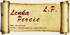 Lenka Perčić vizit kartica